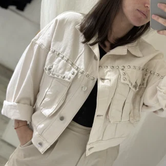 Campera cargo beige