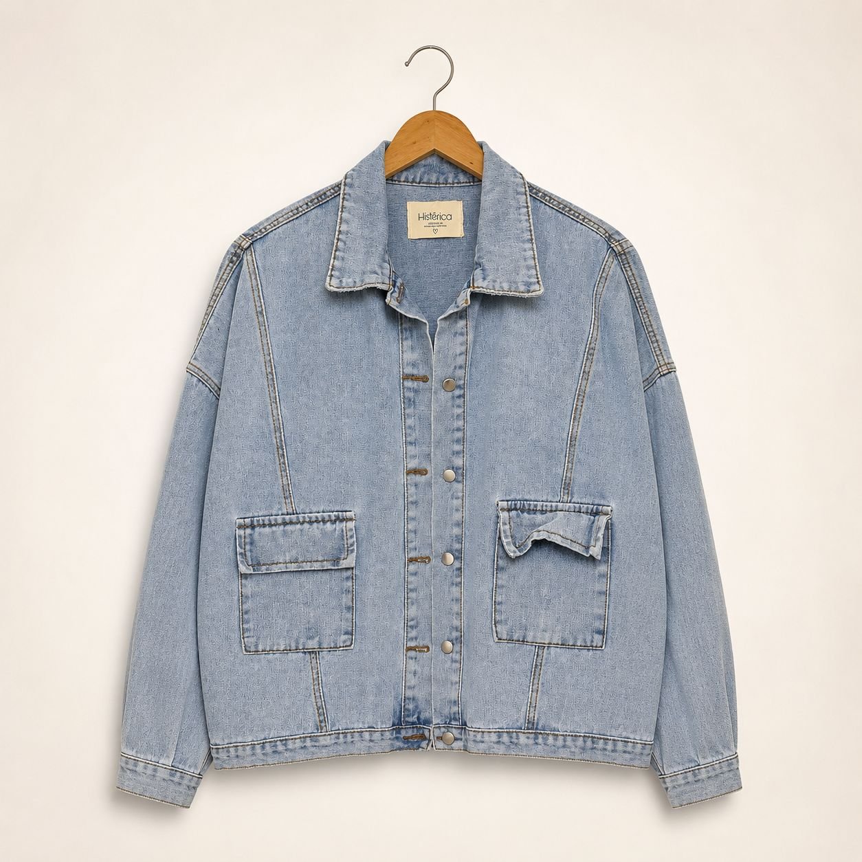 Campera de jean Artemis — versión lisa para personalizar